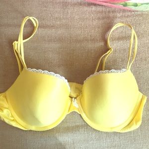 Victoria’s Secret Lightly Lined Canary Yellow Demi